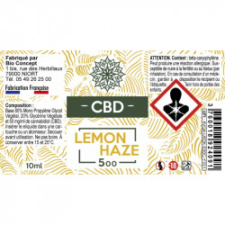 E-liquide CBD Lemon Haze fabriqué par Bioconcept